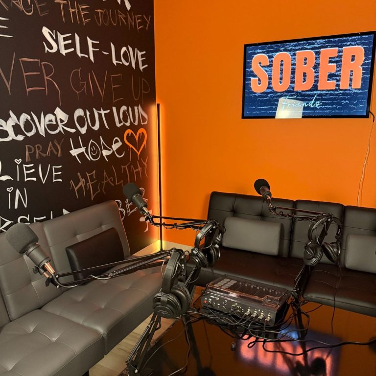 Sober Friends podcast room